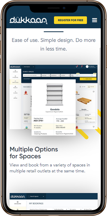 Dukkan Case Study - UI/UX design to responsive web application - Element8 Dubai