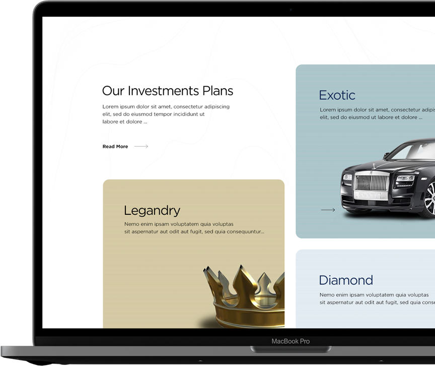 KREANIA Investment plans - Web Application Development - Element8