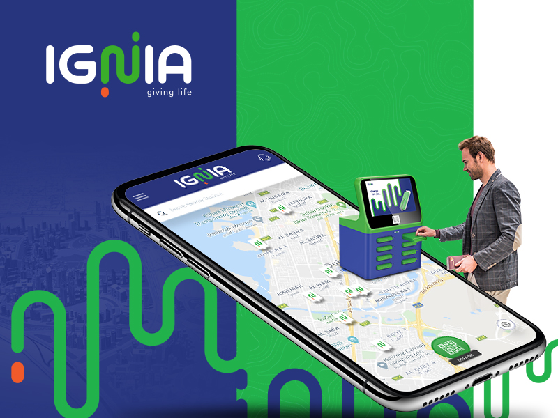 Ignia Shared Power Bank Mobile Application Development - Element8